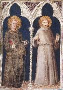 Simone Martini St Anthony and St Francis oil painting on canvas
